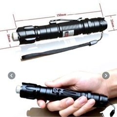 【新品未使用】グリーン　レーザーポインターPro　緑 プロフェッショナル　レーザー　強力　High power 指星器ー④の画像