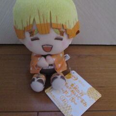 非売品☆ 新品・タグ付き■ 鬼滅の刃 ぽふっとぬいぐるみ 善逸 ...