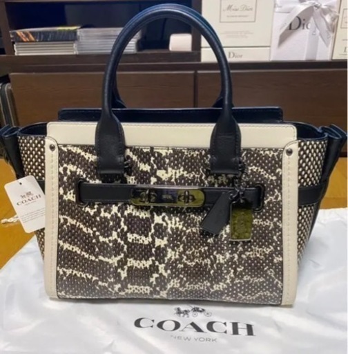 本日処分　COACH ハンドバック　パイソン