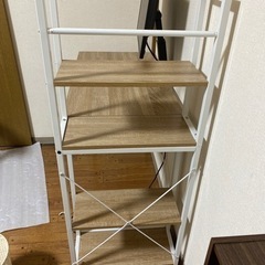 PCモニター＋机と棚付きの画像