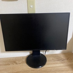 PCモニター＋机と棚付きの画像