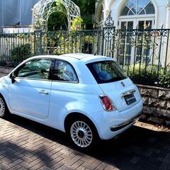 ☆★平成21年 FIAT 500  1.2 8V ラウンジ 人気の チャチャチャアズール ETC Ｓキー ガラスルーフ 社外ナビ 美車 機関良好★☆の画像