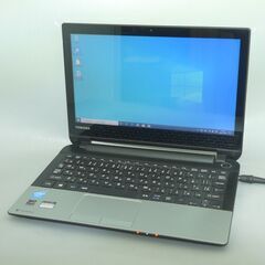 シルバー ノートパソコン 中古美品 タッチ可 11.6型 東芝 N51/25M Celeron 4GB 500G 無線LAN Bluetooth webカメラ Windows10 Office 