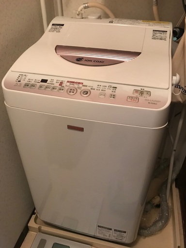 洗濯乾燥機 13年製 5.5ｋ SHARP ES-TG5LC-P（〜11.28引渡希望、応相談）