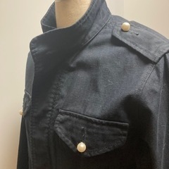 【tricot COMME des GARÇONS 】黒ミリタリージャケット レディース の画像