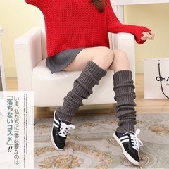 ¥4,376円➠¥500円‼️✨全日本市場最安値挑戦中✨‼️ 💖  【新品】レッグウォーマー ロング ニット 足首 カバー 靴下 ソックス 防寒の画像