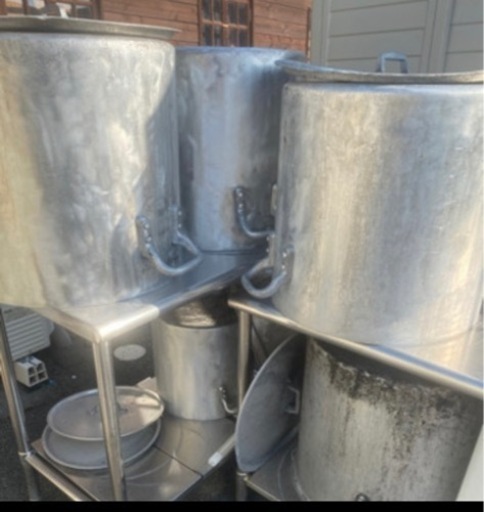 100リットルアルミ寸胴