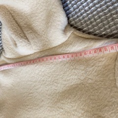 新品 キッズ ベビー あたたかいパ－カ－ オフホワイト 秋冬 80cm の画像