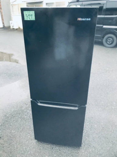 ✨2018年製✨377番 Hisense✨2ドア冷凍冷蔵庫✨HR-D15CB‼️