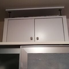 上置き【突っ張り棚】家具上用/スキマボックス　ホワイト