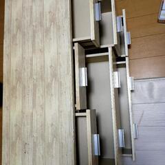 キャビネット 木製サイドボード リビング収納 チェスト三段収納棚の画像