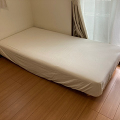 無印 オーガニックコットン洗いざらしボックスシーツ (シングル)の画像