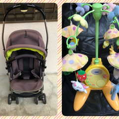 A型ベビーカー　ベッドメリー　赤ちゃん　おもちゃ　ベビー