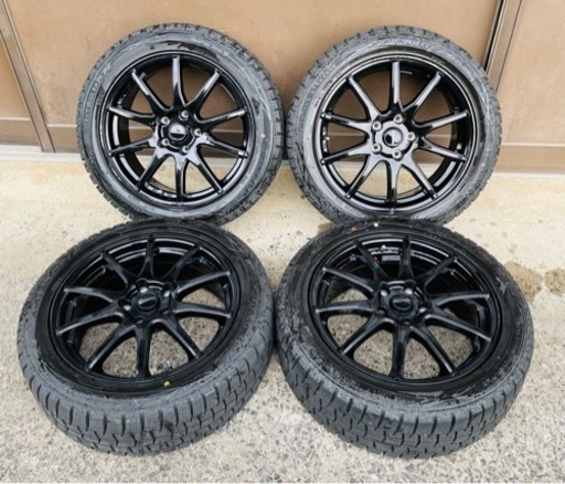 【成約】 215/50R17 スタッドレス アルミホイール 4本セット ダンロップ ウィンターマックス WM01 2020 17×7J +48 レヴォーグ プリウスα