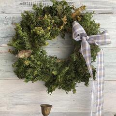 グリーンリース   ハンドメイド　アンティーク風の画像