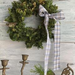 グリーンリース   ハンドメイド　アンティーク風の画像