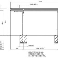 新品　LIXIL カーポートの画像