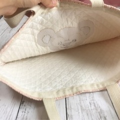 ダッフィー刺繍手さげ袋／シューズ入れ　２枚セットの画像