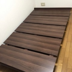 ロータイプ ウッドベッド シングル〜セミダブル  すのこ