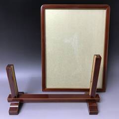 ⭕⭕⭕KI3/99　未使用 飛騨春慶 硯屏 衝立 色紙立て 額装 春慶塗 漆 漆器 額 木製 和 インテリア 雑貨 アンティーク ディスプレイ 美術 工芸品⭕⭕⭕の画像