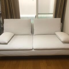 【値下げしました】IKEA イケア　SÖDERHAMN（ソーデルハムン）　3人掛け　ソファ 　白