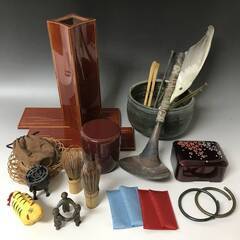 ⭕⭕⭕KI4/42　茶道具 まとめて22点 建水 棗 茶筒 香合...