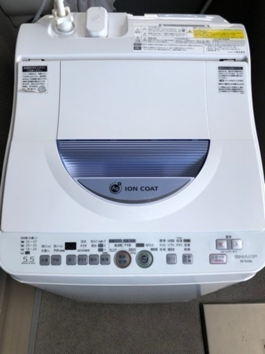 SHARP 電気洗濯乾燥機 5.5kg ES-TG55L 2012年式