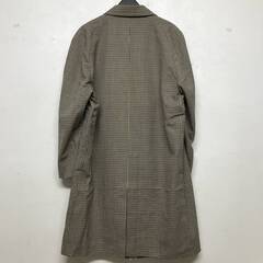 ⭕⭕⭕KYS1/35 鎧屋 yoroiya ヨロイヤ アウター チェスターコート チェック ジャケット 総柄 ロングコート コート メンズ 男性用 ネーム入⭕⭕⭕の画像
