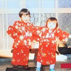 幼児向け　着物　２着　ウールアンサンブル　帯付きの画像