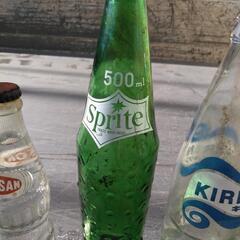 【昭和レトロ】懐かしの瓶ジュース　空き瓶の画像