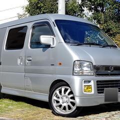 車検4年3月快適ベッド仕様★5速ターボ!エブリィワゴンカスタムマ...