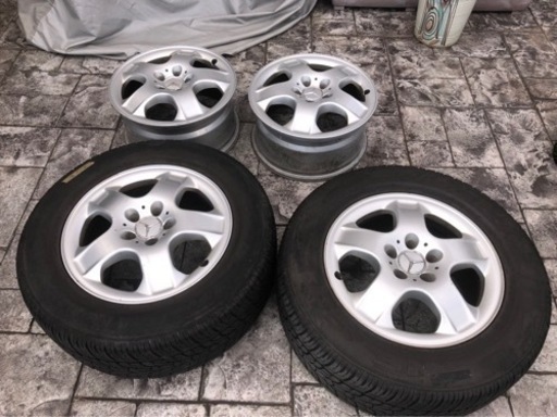 メルセデスベンツML320  W163 17インチ  純正ホイール4本セット