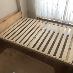 セミダブル ベットフレーム+マットレスの画像