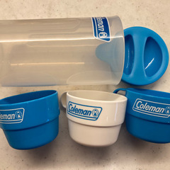 【未使用】コールマン　Coleman　レジャーコップセット　キャンプ用品の画像