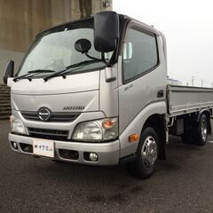 【コミコミ価格】2tトラック　日野 デュトロ　アイドリングストップ　キーレス　ディーゼル　軽油　車検R4.6.25　0600の画像