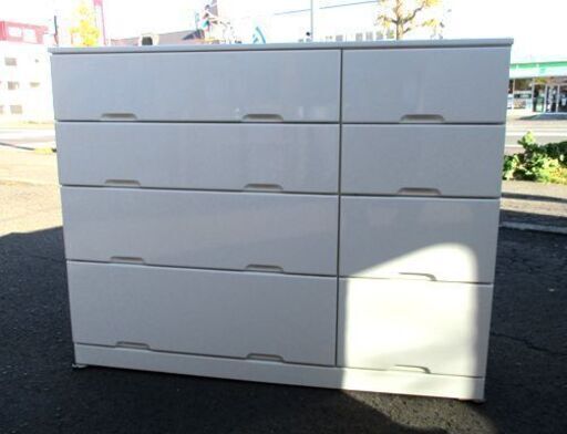 4段 チェスト 引出し タンス 幅120cm タンス 収納 リビングボード 家具 ホワイト 札幌市 中央区