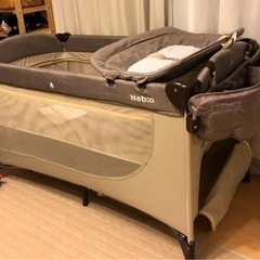 ★折りたたみ式　ベビーベッド　ベビーサークルの画像