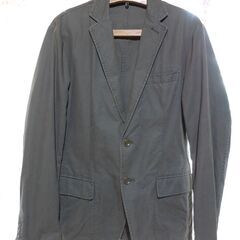 ユニクロ　ジャケット　テーラードジャケット　カーキー　綿１００％...