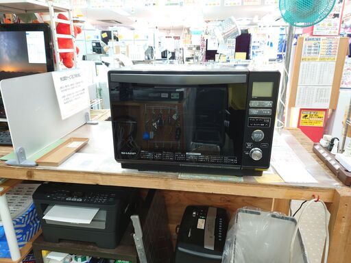 【愛品館千葉店】SHARP シャープ RE-V80A-B 庫内フラット スチーム オーブンレンジ 2018年製【愛千133】