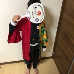 【終了】鬼滅の刃　鬼殺隊衣装　冨岡義勇セット（140〜160cm）
