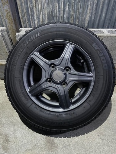 スタッドレスタイヤ4本セット145/80R12