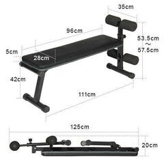 中古 シットアップベンチとダンベルセットの画像