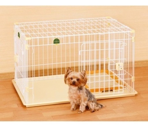 【決まりました】犬 屋根面付きペットサークル 2ドアケージ　ゲージ