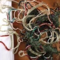 クリスマス　電飾　木登りサンタ　（外用）の画像