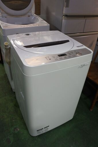 SHARP 18年式 ES-GE5B-T 5.5kg 洗い 3㎏ 簡易乾燥機能 単身サイズ エリア格安配達 11*23