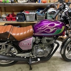 CB250N cb250t ホーク 実働の画像