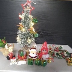 【中古品】卓上クリスマスツリーセット