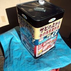 屋根用ペンキ　ディープグリーン色「サビの上からそのまま塗れる」高...