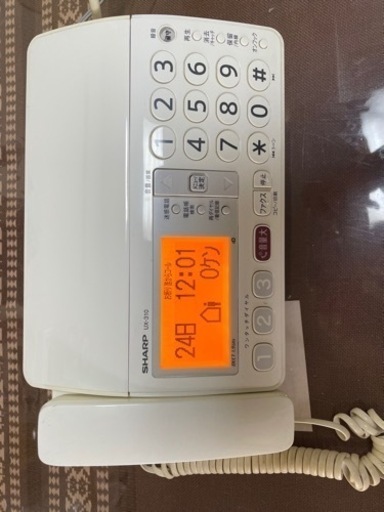 SHARP FAX付き電話機【難あり】取扱説明書つき
