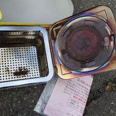 まめたんこたつ　大洋豆炭　橋本産業　マルハ　豆炭炬燵　こたつ火床（グラスマット無）火起こし器　セット　￥3,828税込の画像